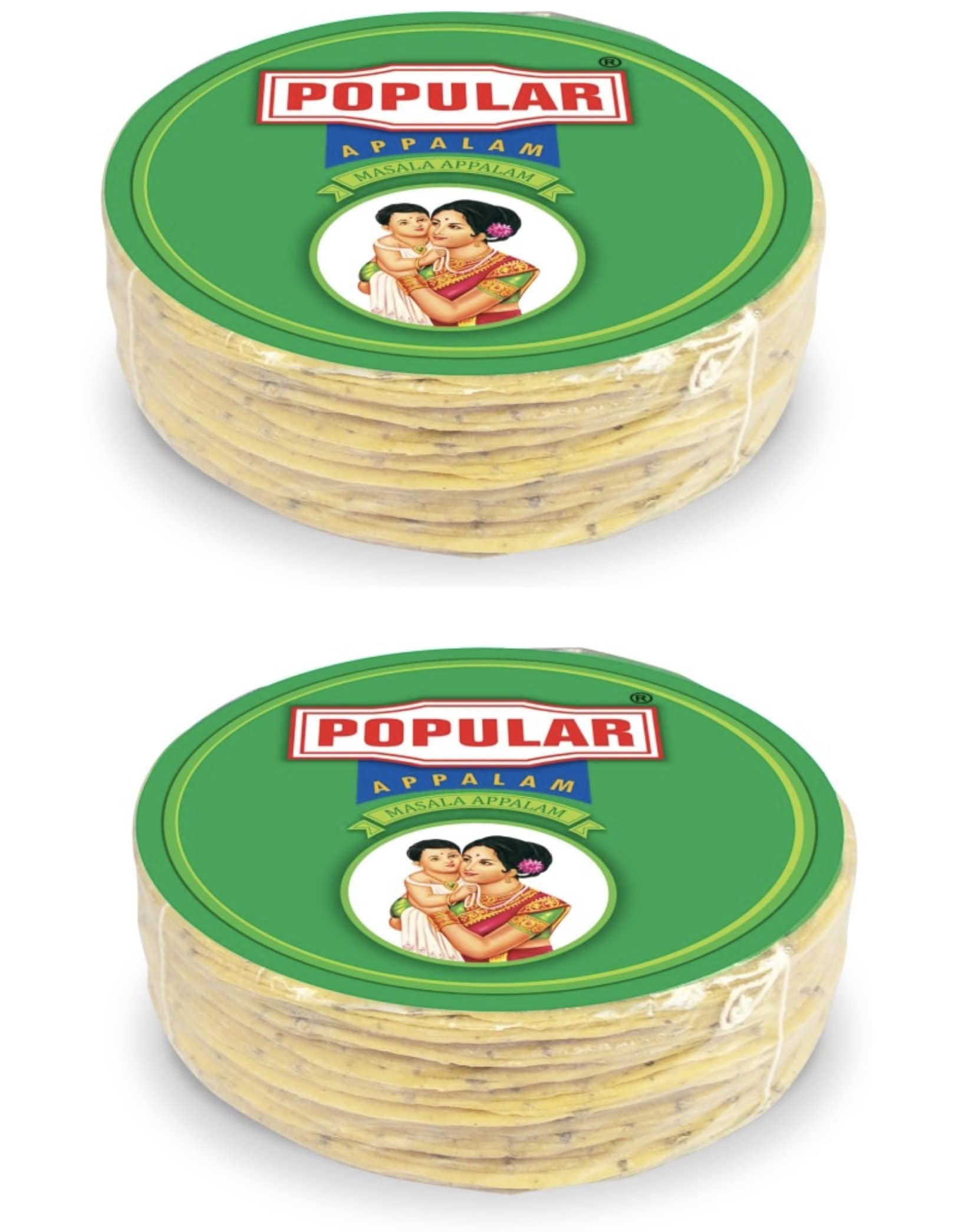 Popular Appalam Pepper Appalam 190g - pack of 2 (2 * 190g) 380G-image-46