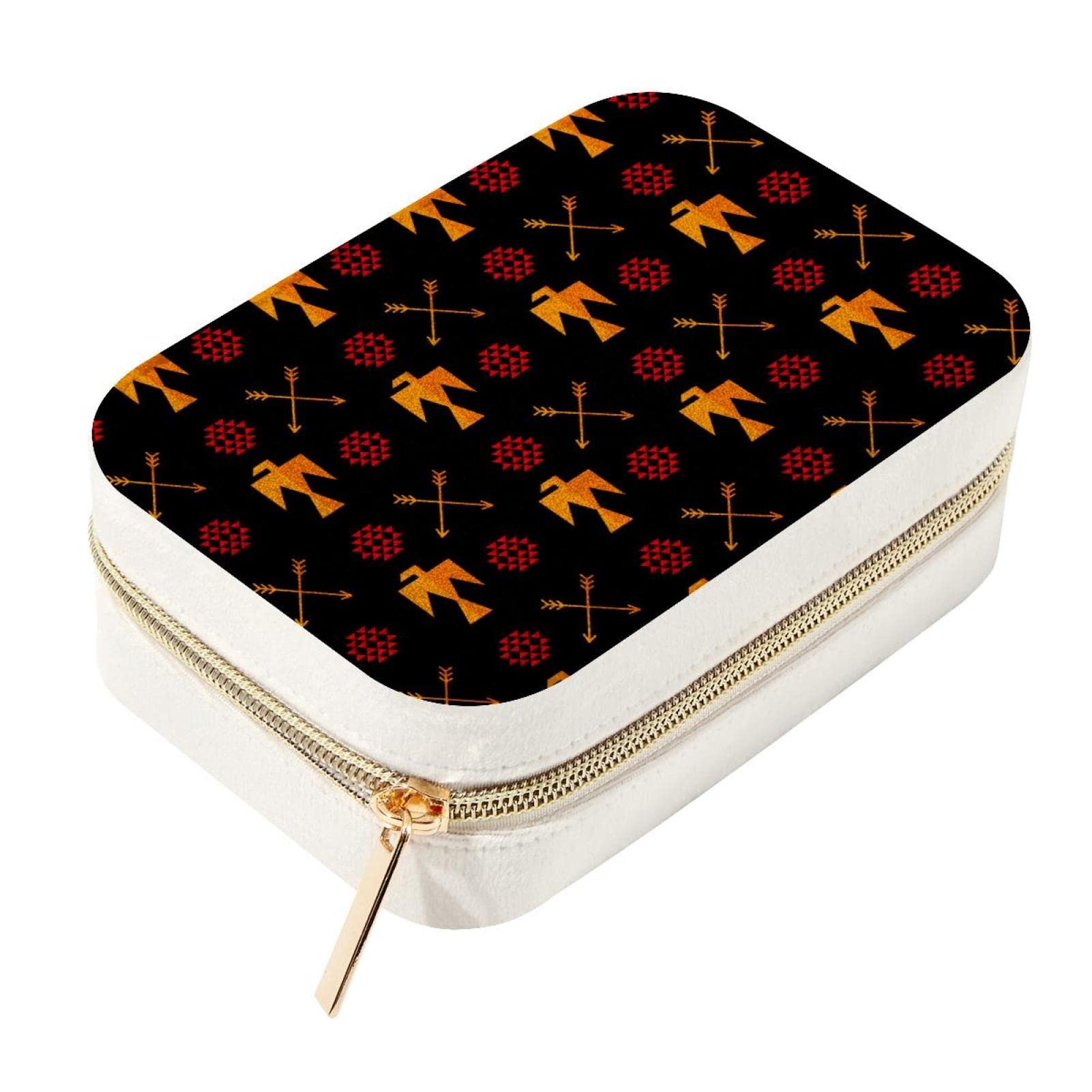 Boîte à bijoux de voyage en velours motif oiseau pour vos déplacements