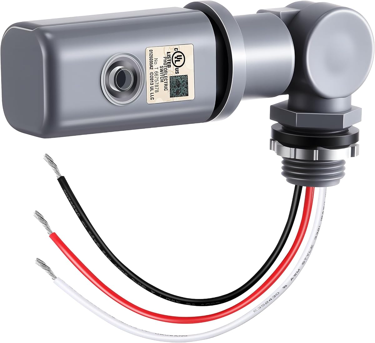 Photocell Sensor for Outdoor Light, 120-277VAC Swivel PhotoCell(1 Pack)