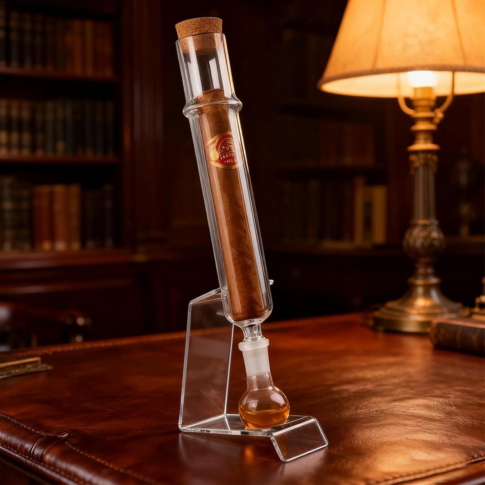 Contrôle de l'humidité de tuyau droit pour cigare avec aromathérapie intégrée