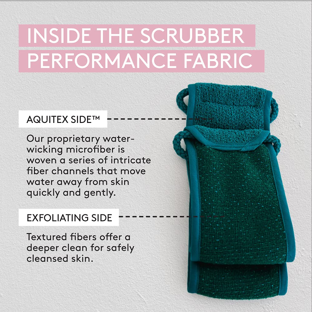 Aquis - Exfoliating Back Scrubber, Deep Clean & Invigorate Your Skin (4 x 30.75 Inches) : Beauty & Personal Care