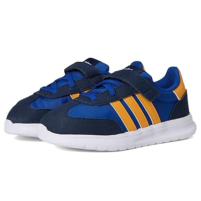 adidas Kids Run 70s 2.0 Elastic Lace Strap Shoes (Toddler) Kids Shoes Collegiate Royal/Collegiate Gold/Collegiate Navy