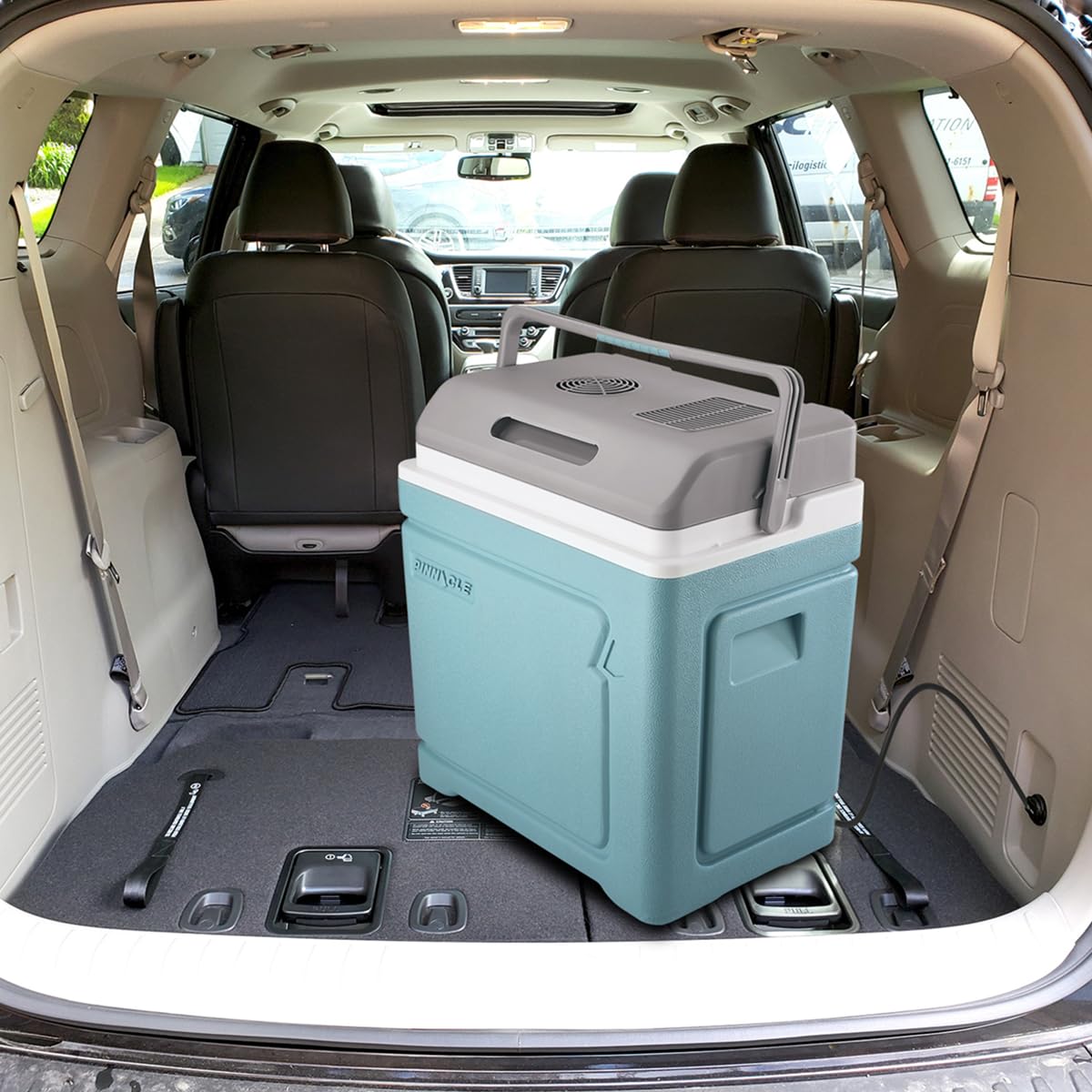 Pinnacle Thermoware Raffreddatore elettrico – Grande 30 L portatile per bevande calde e fredde e cibo – 12 V raffreddamento da viaggio per auto, camper, camper, furgone – frigorifero plug-in per
