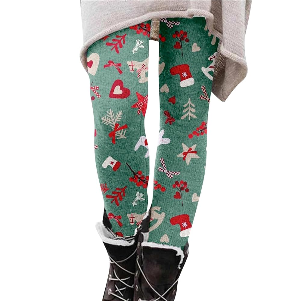 Generico Leggings Donna Natale Push Up Leggins Natalizi Donna Invernale  Casual Collant con Stampa Babbo Natale Pantaloni Termici Caldi Leggins Donna  Cotone Curvy Pantaloni Palestra : Amazon.it: Moda