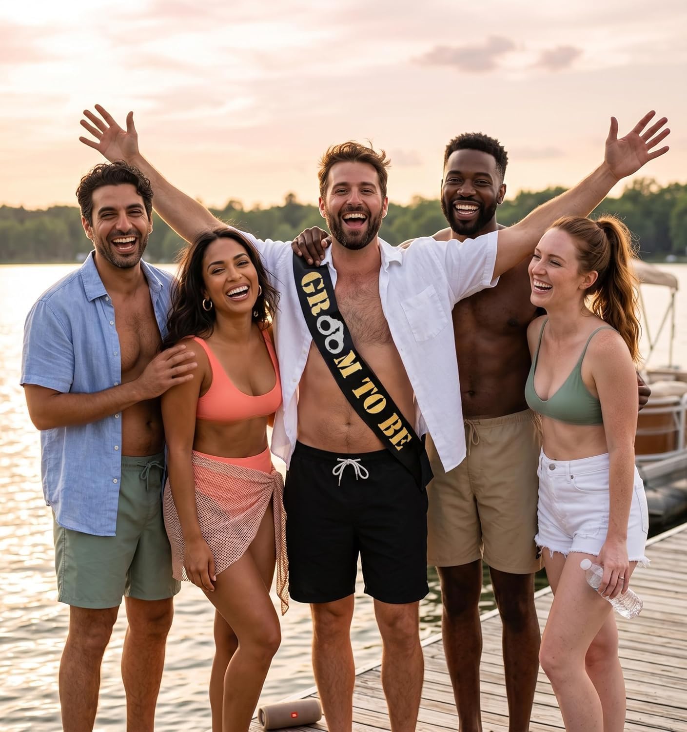 Sterling James Co. Groom To Be Sash - Bachelor Party Sash for Him - Bachelor Party Decorations, Supplies and Gifts
