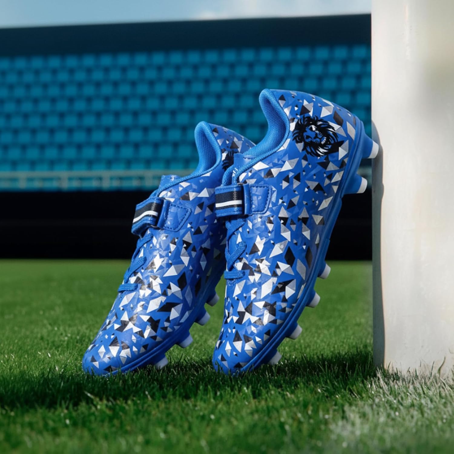 ZVC Kids Soccer Cleats Boys Girls Soccer Shoes Outdoor Firm Ground Youth Football Cleats for Little Kid/Big Kid - Image 2