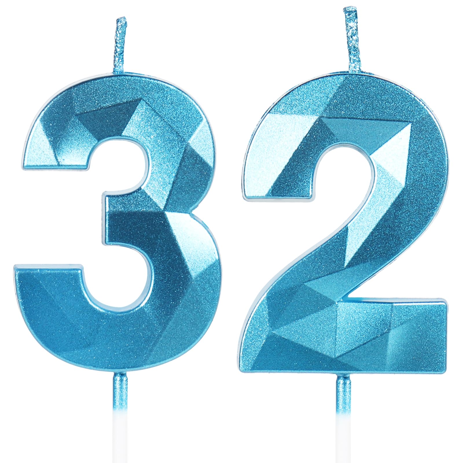 Yiran 50th Birthday Candles, Gold Number 50 Happy Birthday Candles, Cake Topper Decorations for Birthday Party, Wedding Anniversary Celebration Supply — view 190