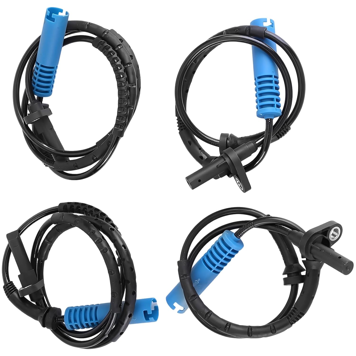 4Pcs ABS Wheel Speed Sensors Front & Rear Left & Right Compatible with BMW 325xi 330xi 2006, 328i 335i xDrive 2009-2013, 328xi 335xi 2007-2008 3.0L L6 Replacement for 34526764858 34526764859