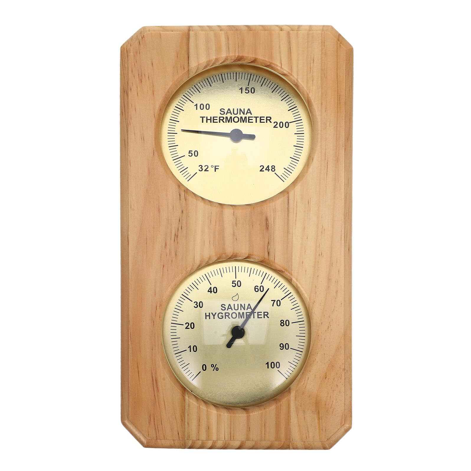 Termómetro Higrómetro Colgante para Interior de Madera y Metal