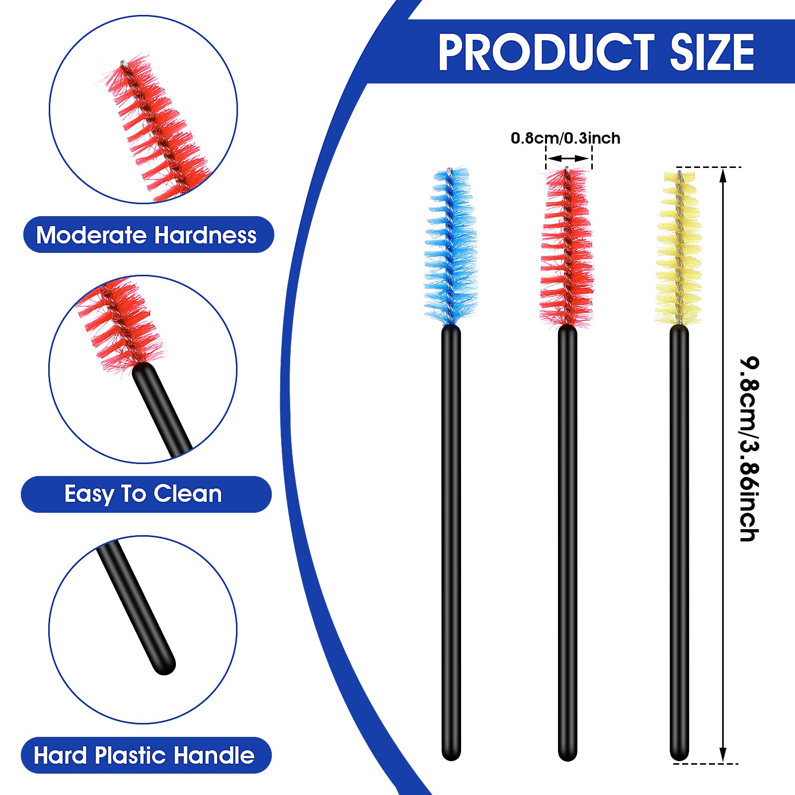 Prasacco 18 PCS Hummingbird Feeder Parts Cleaning Brushes Mini Nylon Cleaning Brushes Set Small Cleaner Brush for Bottles, Tubes, Jars, Bird Feeder