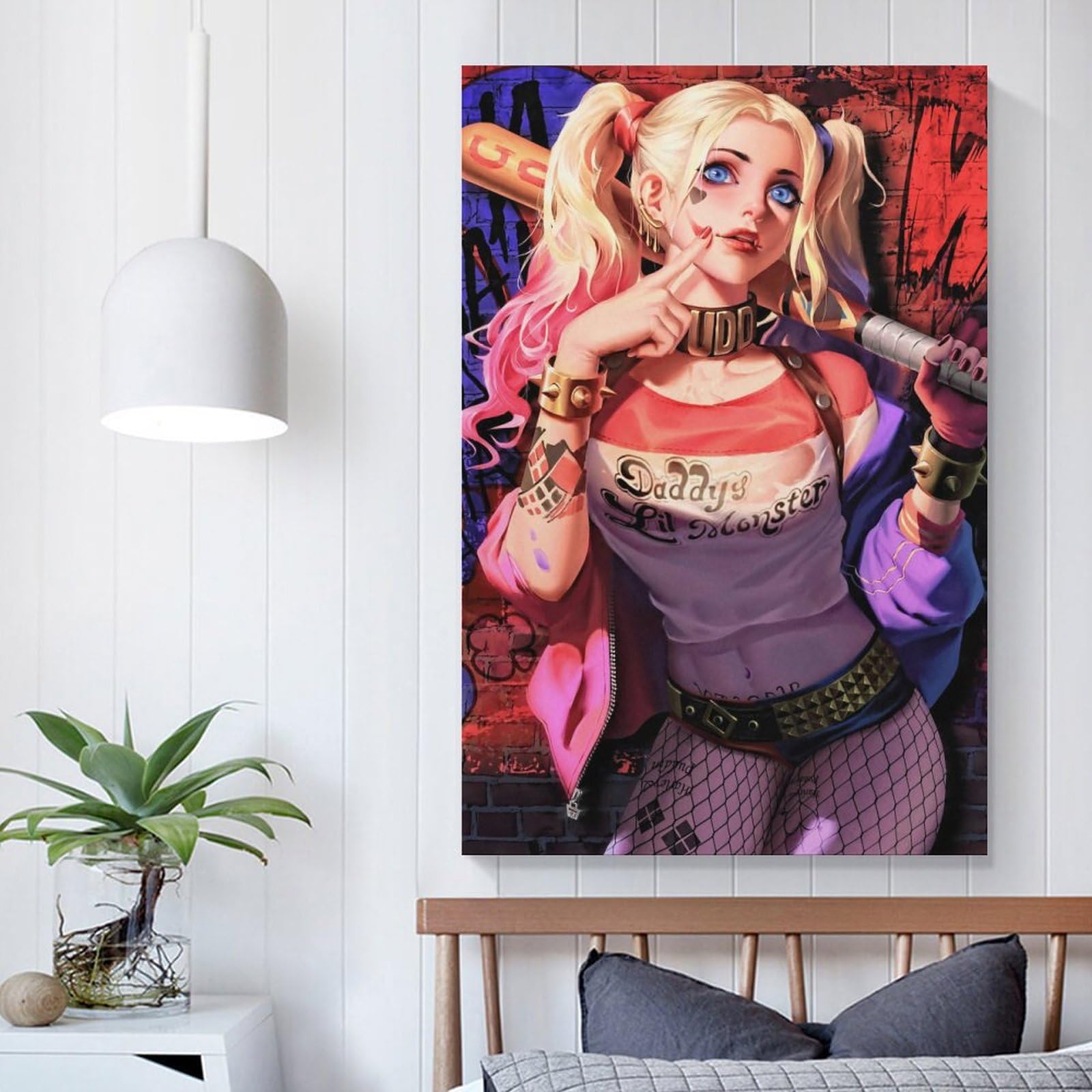 Amazon｜ハーレイ・クイン壁紙アートポスター クール ポスター 壁