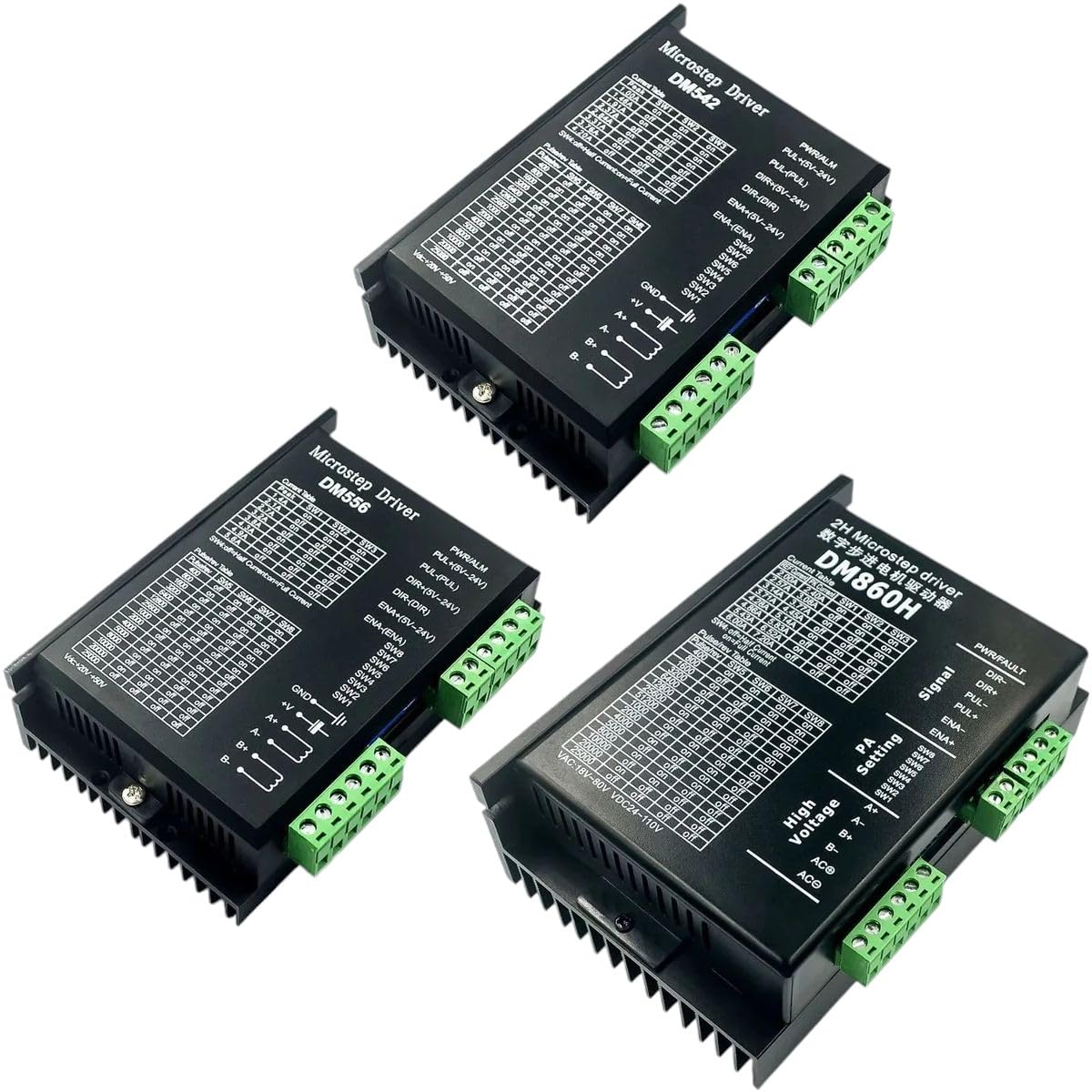 86 Stepper Motor Driver DM420/DM542C/DM556/DM860 DSP Digital DH860H Driver Board