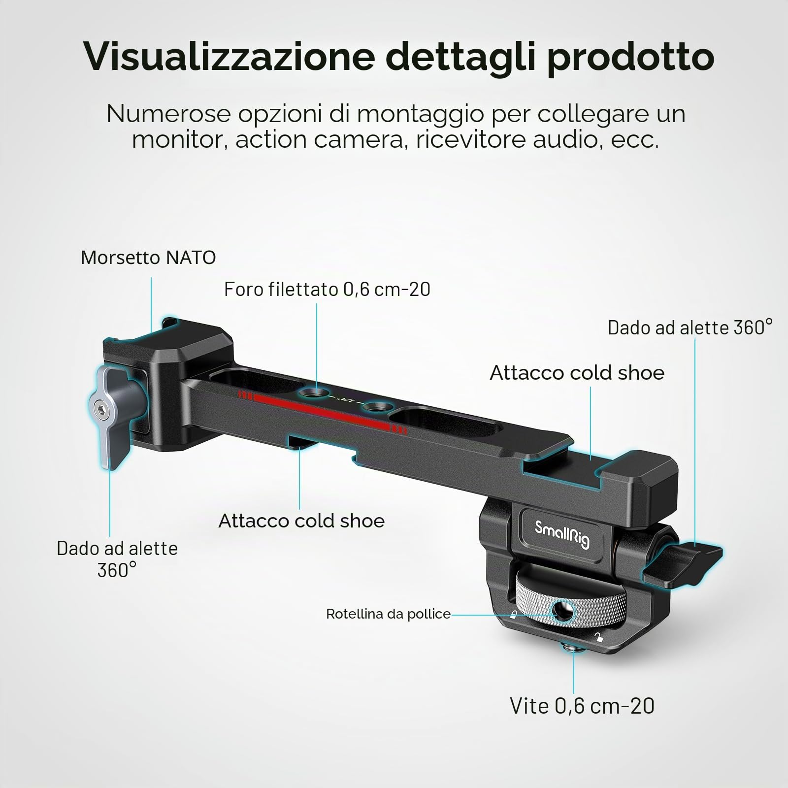 SMALLRIG Supporto Monitor NATO per DJI RS Serie-3026B