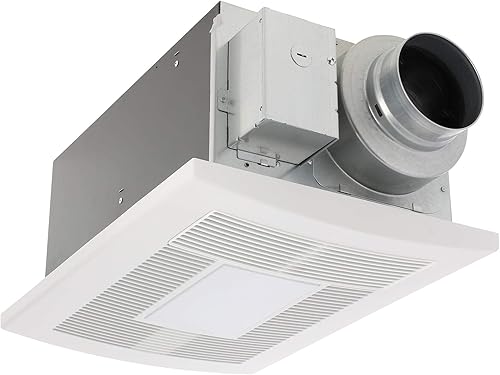 Miniatura 3 de Panasonic WhisperWarm FV-0511VHL1 - Ventilador de techo para baño con luz LED y calentador, 50-80-110 CFM