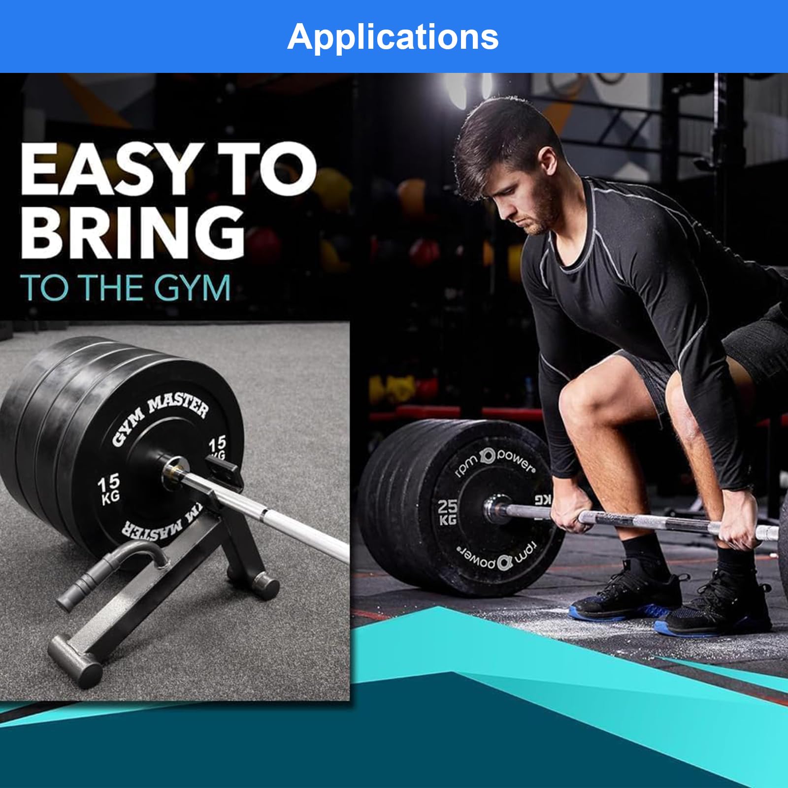 Langhantelheber, Hantelscheiben-Wechselständer Mit Rutschfestem Griff, Perfekt Entladen Und Wechseln Von Gewichtsplatten, Für Kreuzheben, Powerlifting, Krafttraining Für Das Heim-Fitnessstudio