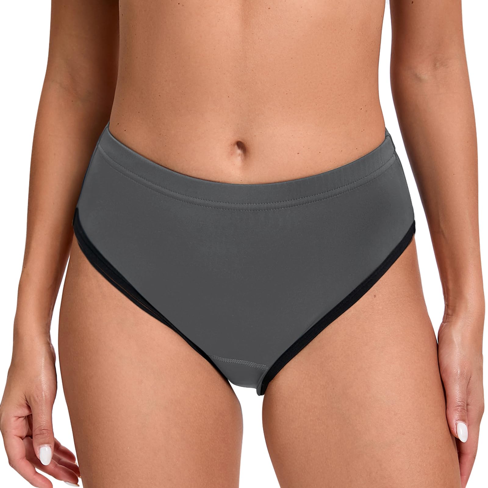Caleçon de cyclisme pour femme - En gel 3D - Rembourré - Respirant - Séchage rapide, gris, XXL