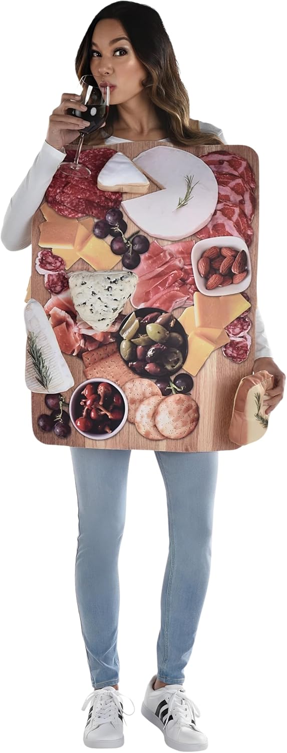 Multicolor Charcuterie Costume (Standard Size) - 1 Pc. Unique, Fun & , Perfect for Parties & Food-Themed Events