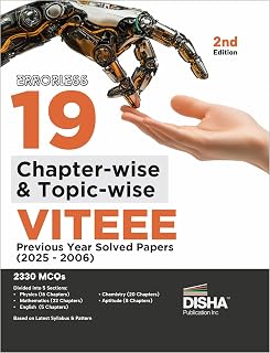 Errorless 19 Chapter-wise & Topic-wise VITEEE Previous Year Solved Papers (2025 - 2006) 2nd Edition | Physics, Chemistry, ... Price In India