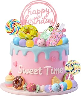 Candyland Cake Topper Donut Party Decorations Ice Cream Cake Decoration