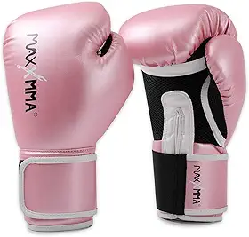 MaxxMMA Luvas de boxe estilo profissional para homens e mulheres, luvas de treino pesadas para treino Muay Thai Sparring Kickboxing Punching Bagwork Luvas de luta