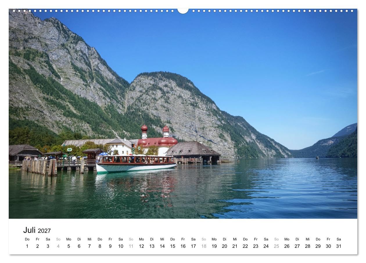 CALVENDO - Berchtesgadener Land - Wanderhighlights in Bayern (hochwertiger Premium Wandkalender 2027 DIN A2 quer), Kunstdruck in Hochglanz: Die schönsten Ausflugsziele rund um den Königssee.