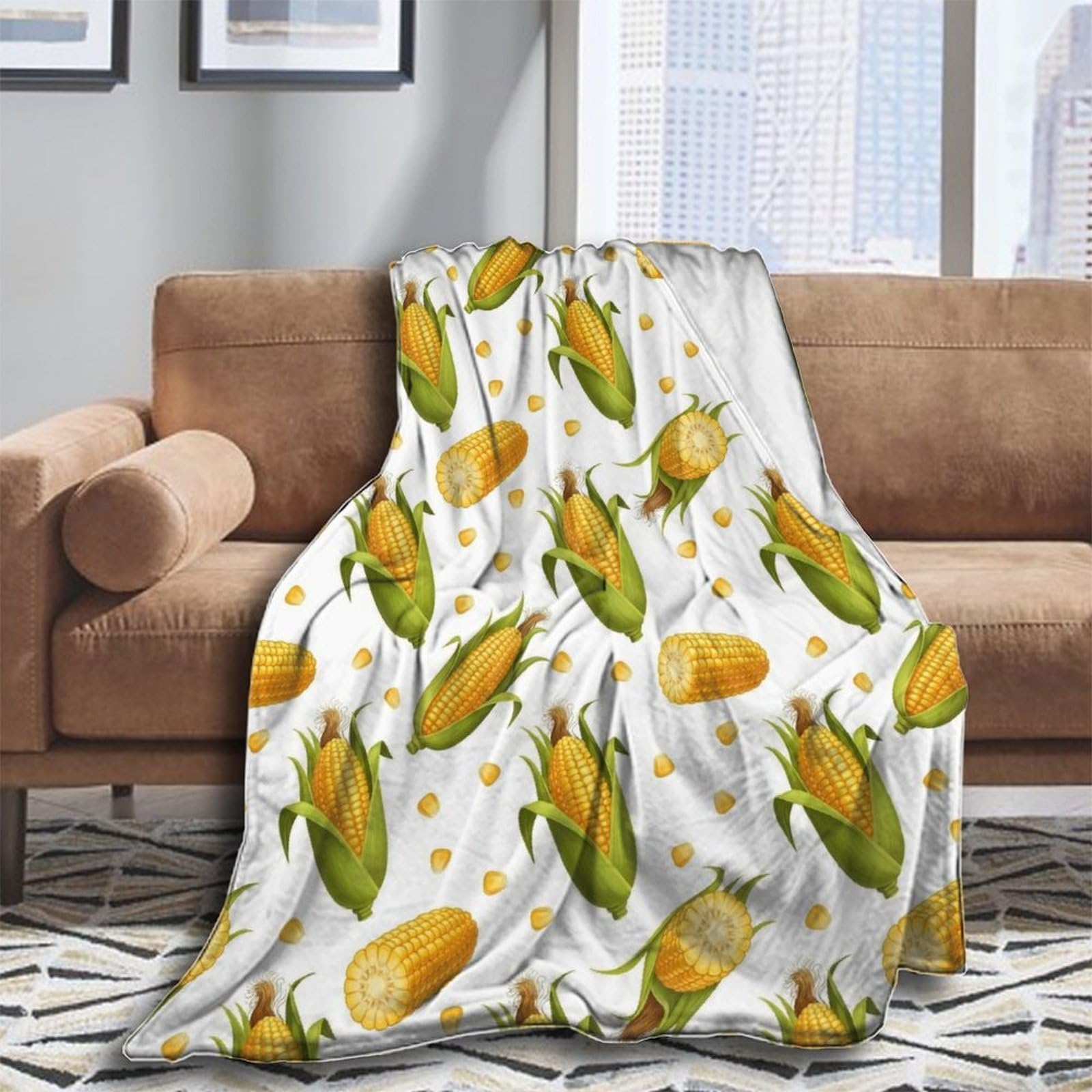 Oudrspo Throw Blanket for Couch Soft Skull and Crossbones Blankets and Throws for Sofa