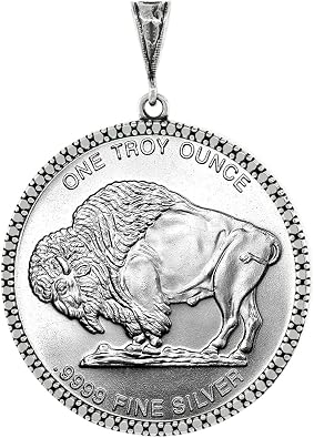 Sterling Silver Mexican Cien Pesos Bezel 39 mm Coins Prong Back Illusion Edge Coin NOT Included