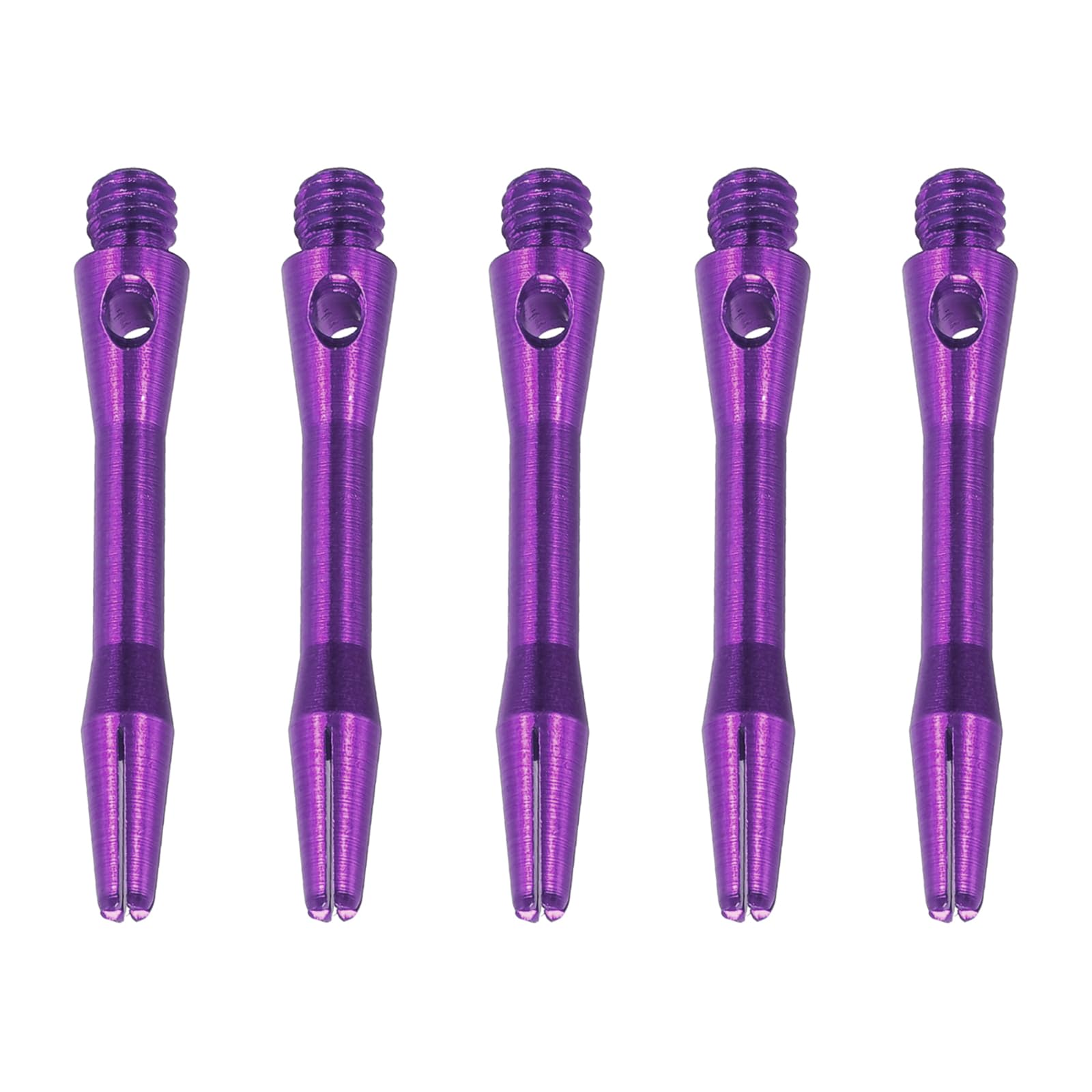 PATIKIL 35mm Aluminum Dart Shafts, 15 Pack Medium 2BA Thread Dart Stems Replacement Dart Accessories, Purple