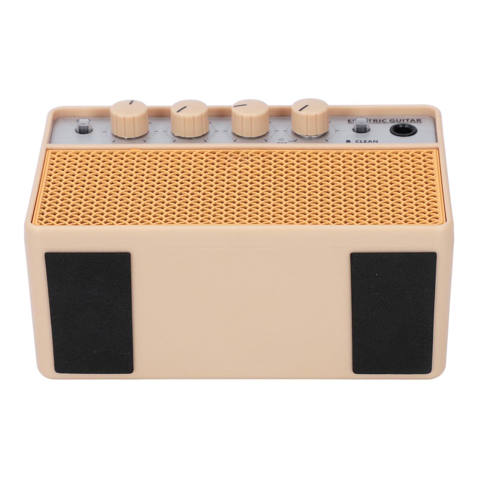 Jeffergarden Mini Amplificatore per Chitarra da 10 W Ricaricabile Portatile con di Azionamento Puliti, Doppi Altoparlanti per Esercitarsi con il Basso Elettrico per Interni Ed Esterni