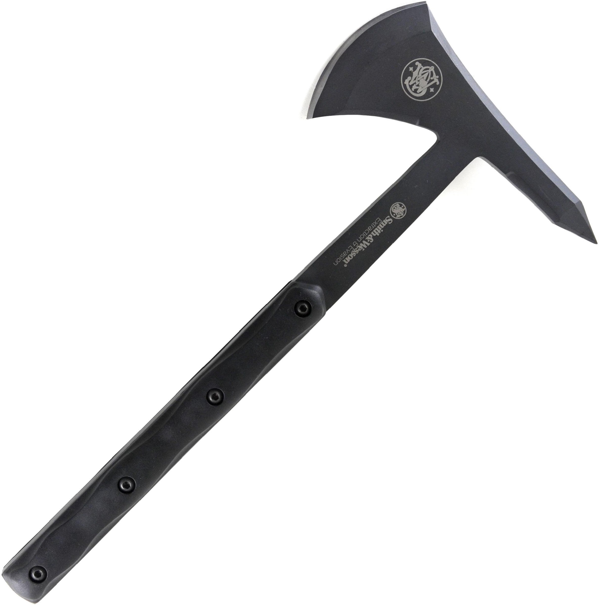 Smith & Wesson Extraction and Evasion SW671 15.9in Full Tang Tomahawk with a 3.9in Steel Blade and TPE Handle for Outdoor, Tactical, Survival and EDC