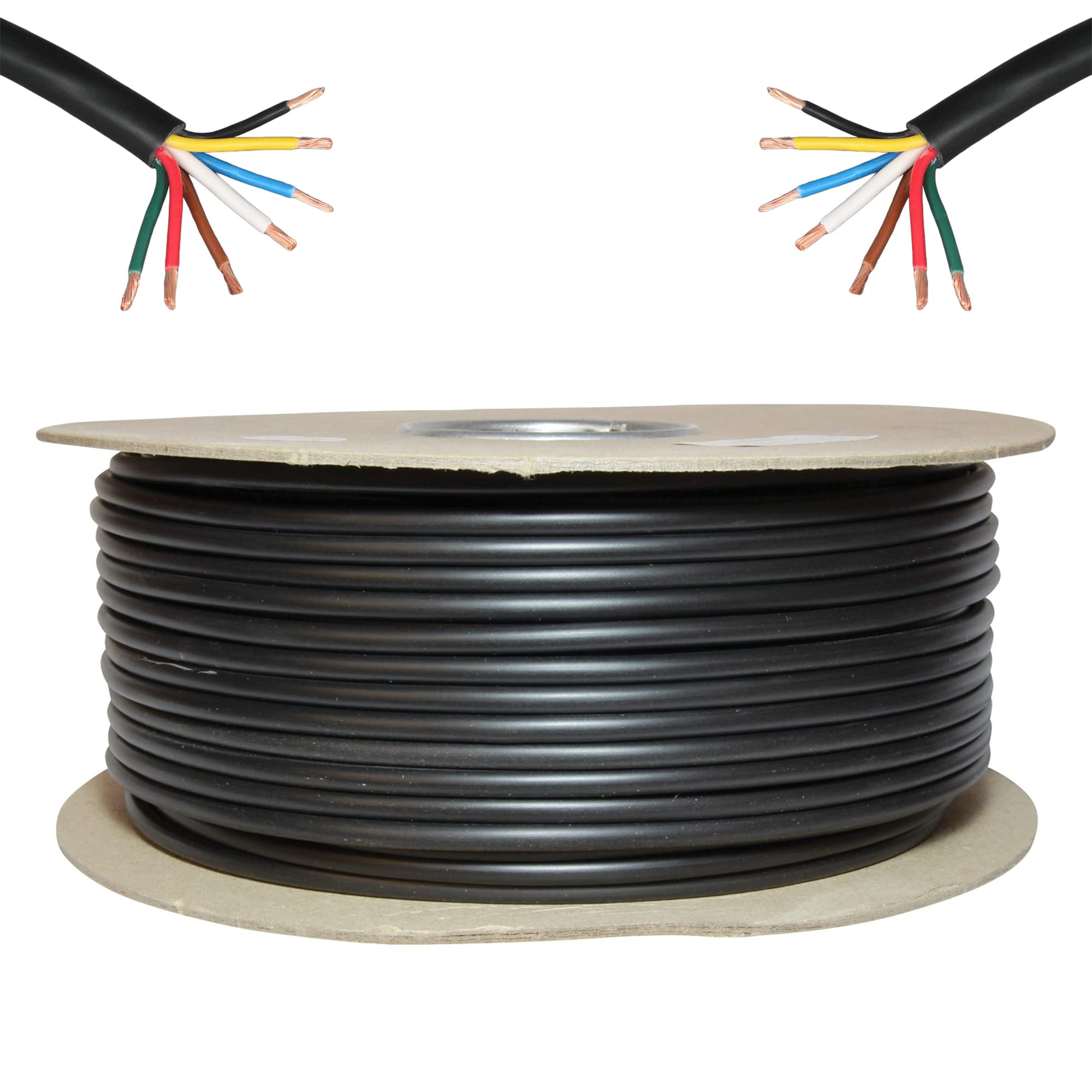 7 Core Trailer Cable 5m 7-Core Heavy Duty Thinwall Towing Cable - 12S 12N For Caravans, Trailers, Cars & Vans Other Heavy Duty Trucks - Foto 5