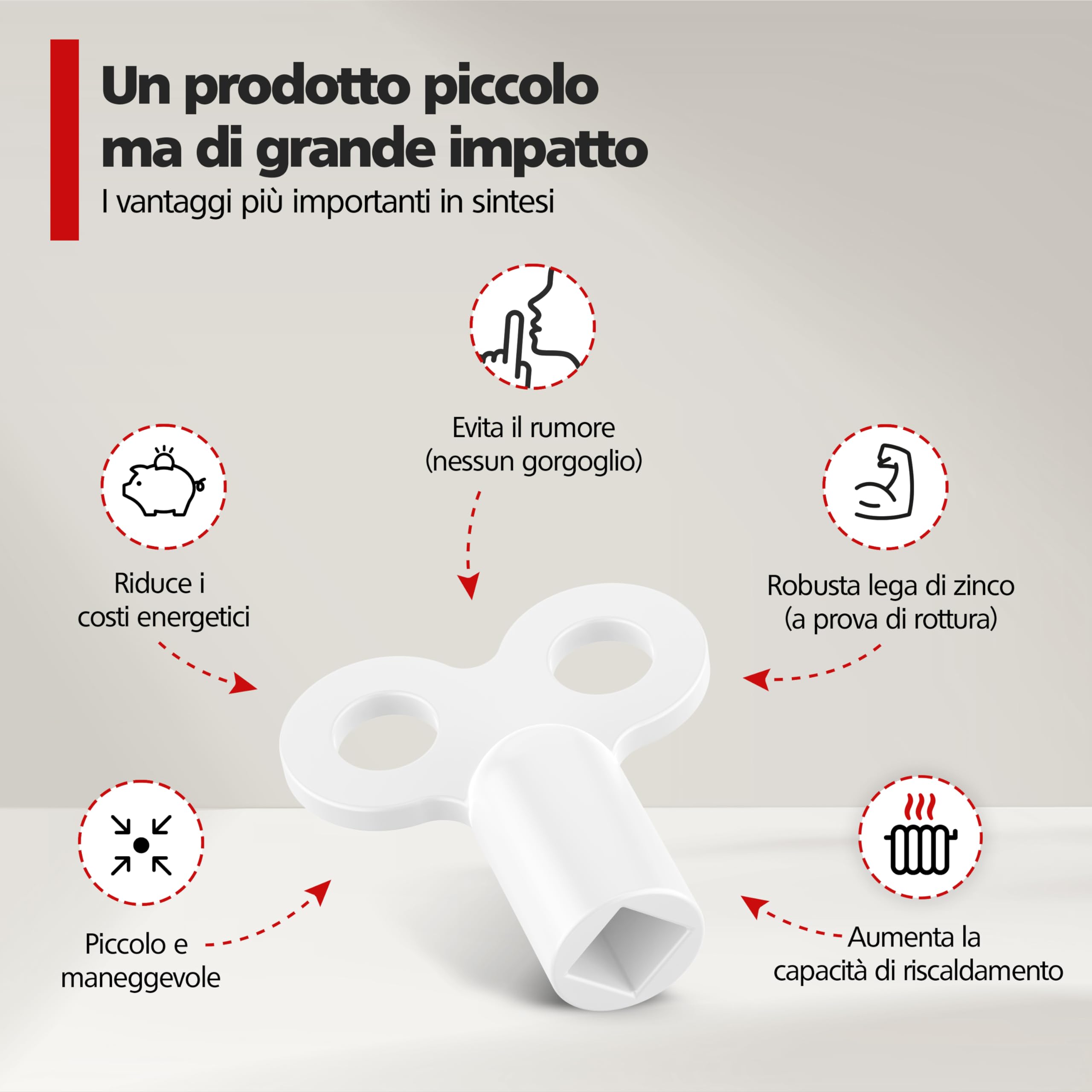 3 Chiavi Per Sfiato Termosifoni In Alluminio - Utensile Per Sfiare Radiatori E Migliorare Riscaldamento - Foto 7