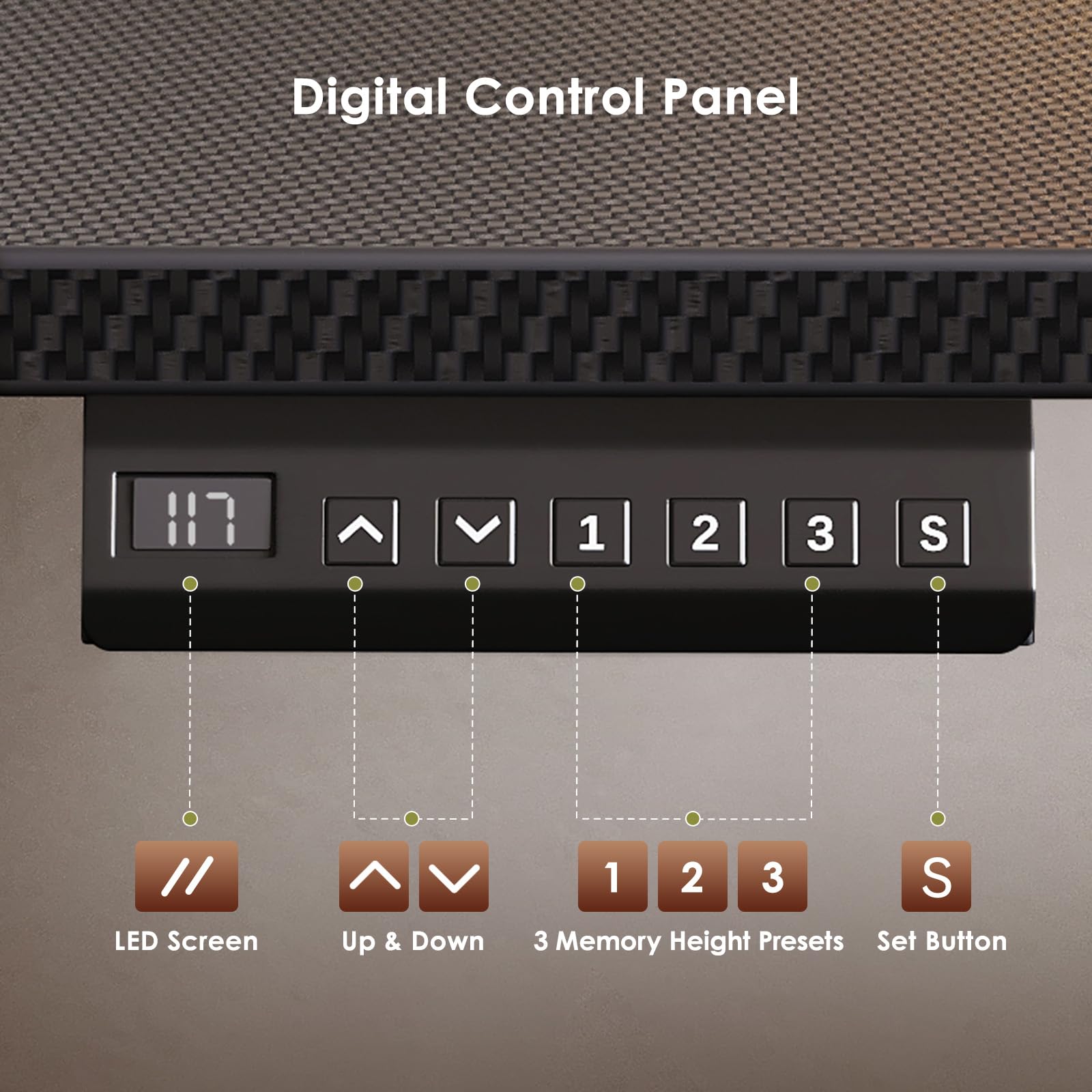 OffiGo Electric L Shaped Standing Desk 55 Inches Height Adjustable Table Reversiable Corner Stand Up Desk Lifting Computer — view 8