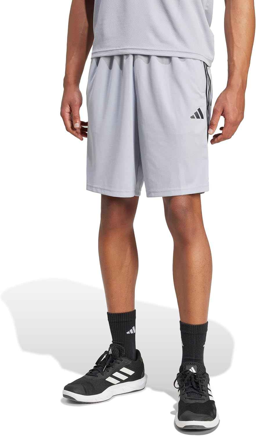 Adidas Mens Train Essentials Piqué 3-Stripes Shorts