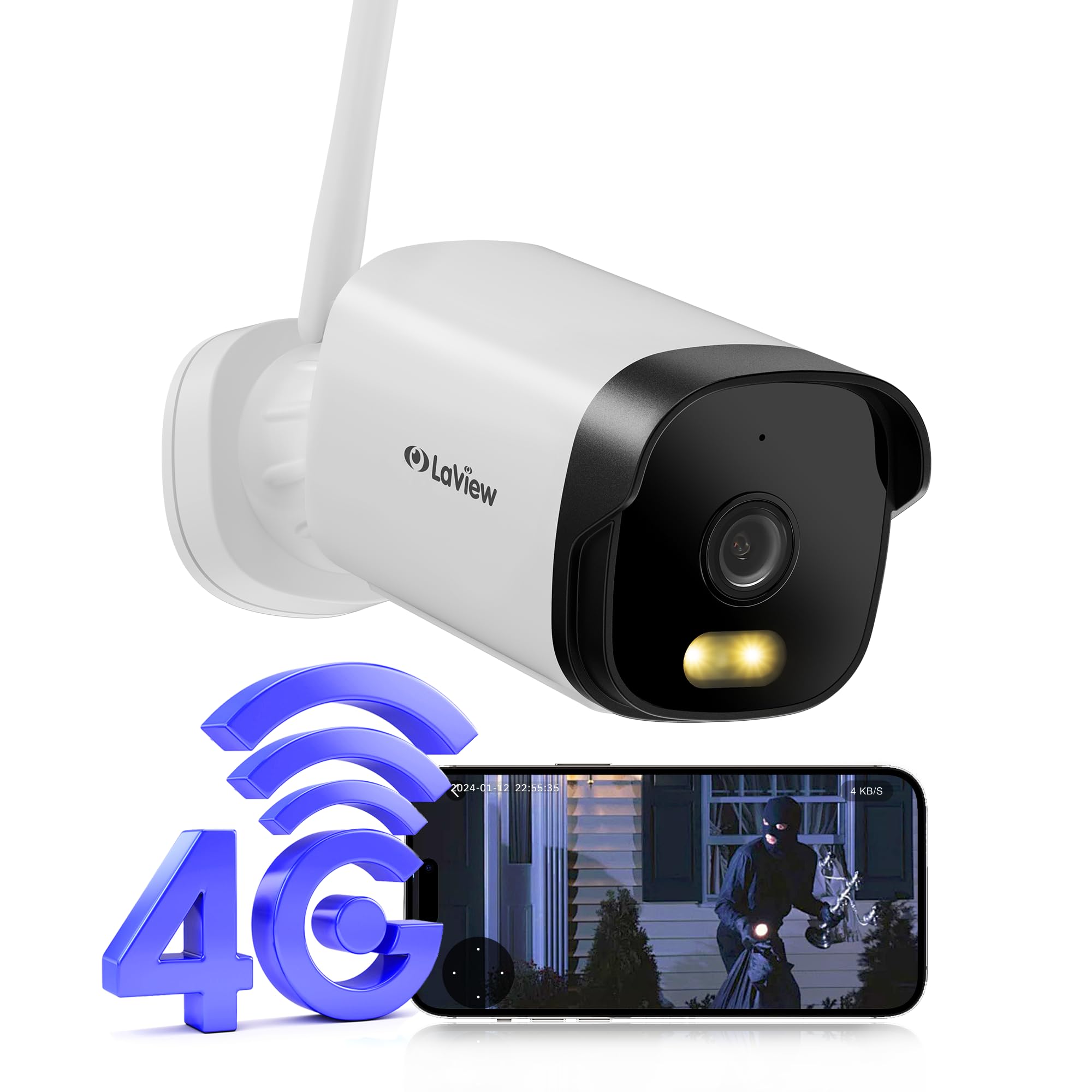 Amazon.com : LaView 4G LTE Outdoor Security Camera,2K HD Cameras