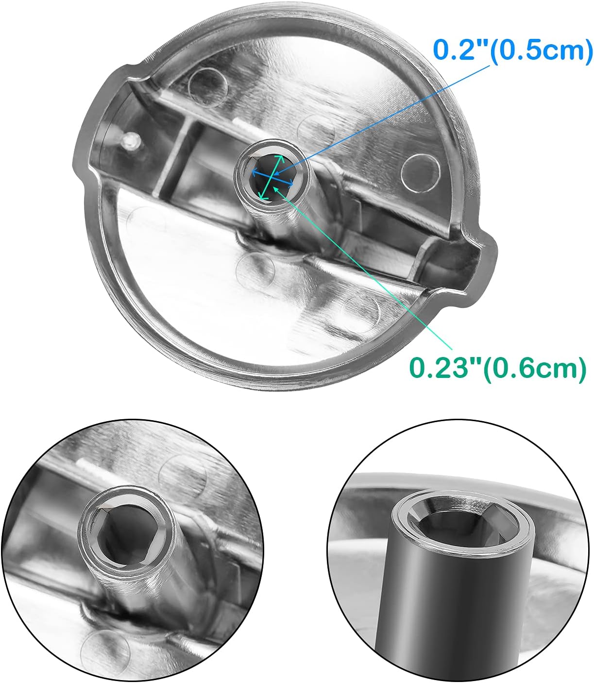 only fire WB03T10325 Burner Control Knobs for General Electric GE Range Stove Knobs Replace 2691864 PS3510510, 5 Pack