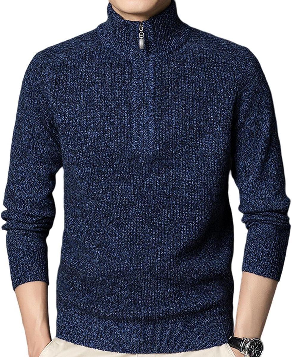 クルチアーニ ニットジャケット 46 紺 イタリア製 コットンストレッチ