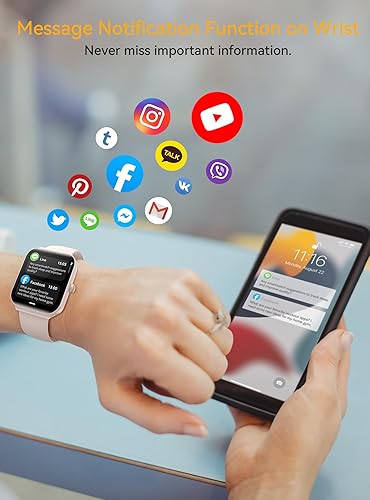 Miniatura 4 de Relojes inteligentes para mujeres y hombres, compatibles con teléfonos iOS Android, reloj inteligente impermeable con llamadas, Alexa, monitoreo de