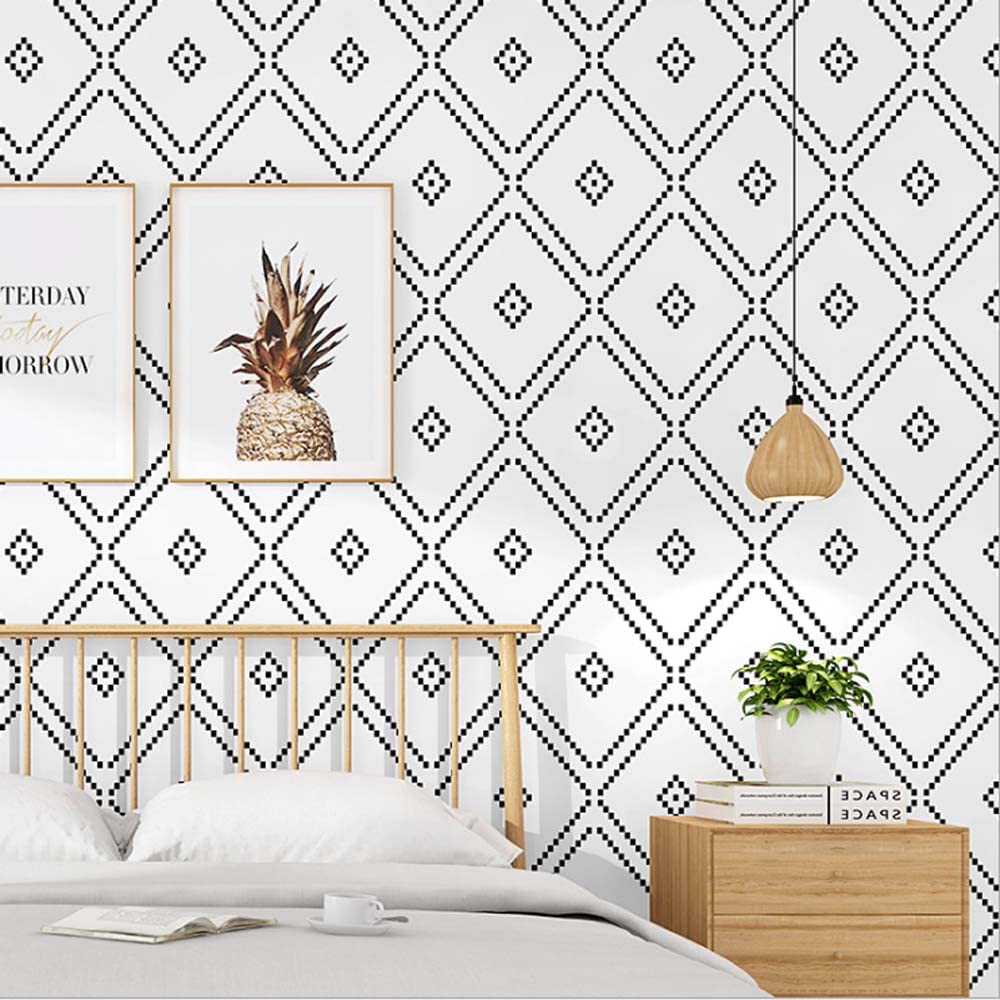 Papel pintado de diamante lavable para renovar paredes con gotelé o imperfecciones