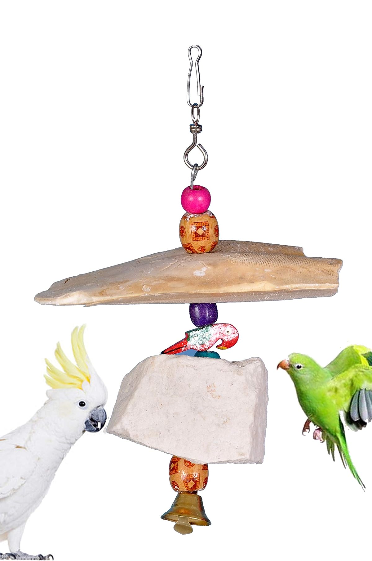 AVI CRAVE Natural Mineral Block and Cuttlefish Bone Toy for
