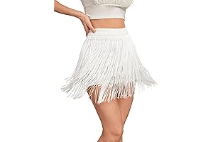 Women's Fringe Trim High Waist Casual Tassel Straight Leg Shorts