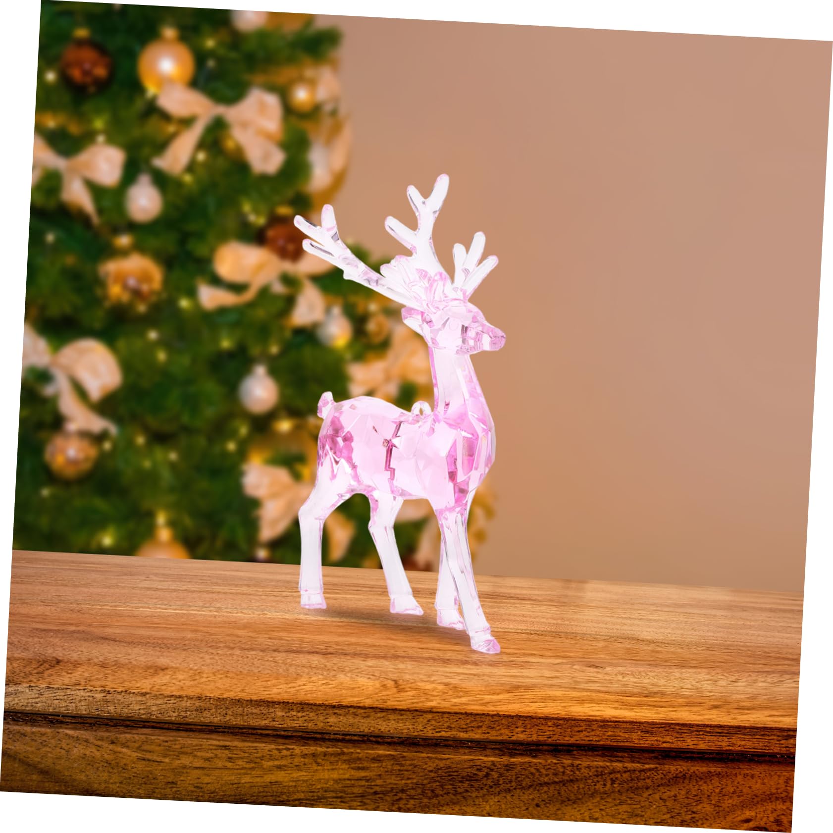PRETYZOOM 10 Uds Adornos De Alce De Navidad De Cristal Acrílico Transparente Adornos Colgantes DIY 2 Uds Decoración De Árbol De Navidad Decoraciones para Árboles De Navidad Adorno De Alce