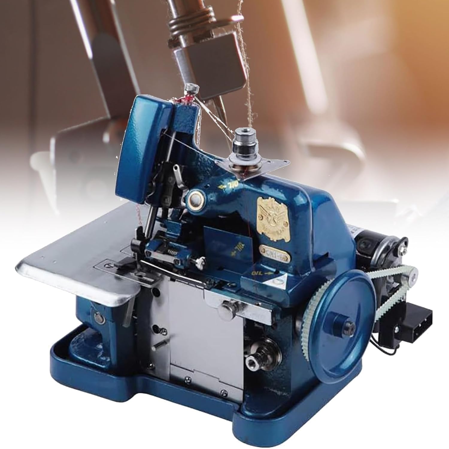 Pearl Drilling Machine,Overlock Machine,Sewing Machine,3000 Stitches Per Minute Overlock Sewing Machine,Per Minute,Sergers & Overlock Machines Suitable Blue