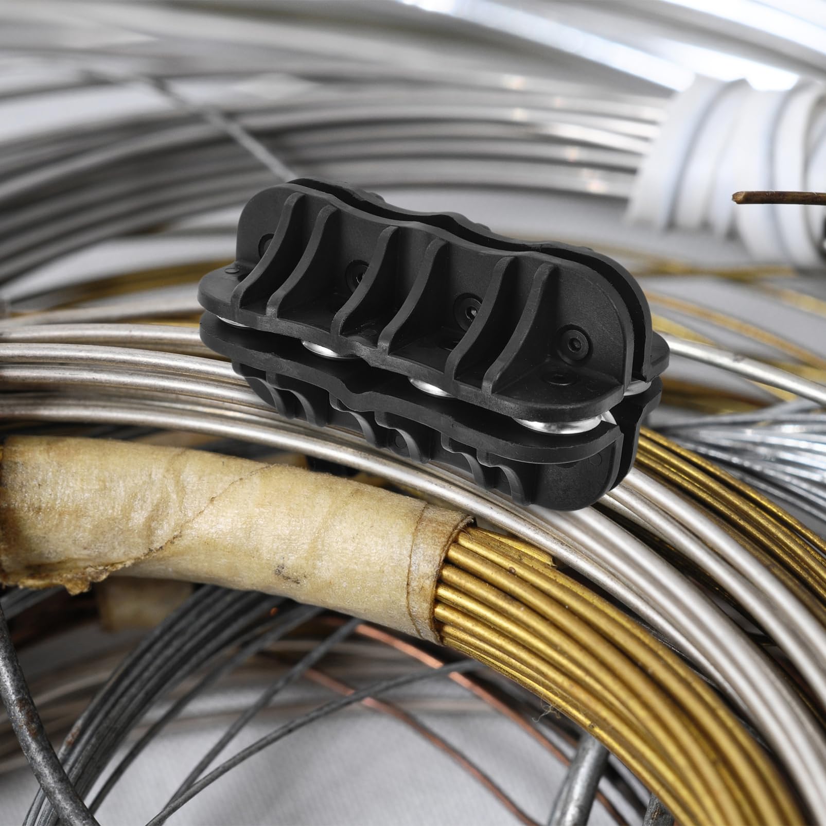PartyKindom Raddrizzatore per Tubi in Rame Nero, Strumento Manuale | Alluminio e Pvc, per Bobine in Acciaio e Rame, Uso Officina Auto, per Meccanici e Fai da Te