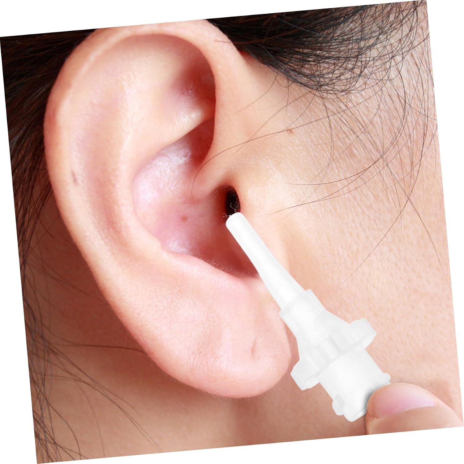 balacoo 100pcs Disposable Ear Washer Tips Replacement Tubes for Wax Removal Family Safe Cleaning Tool Flexible Design for Comfortable Use for Ear