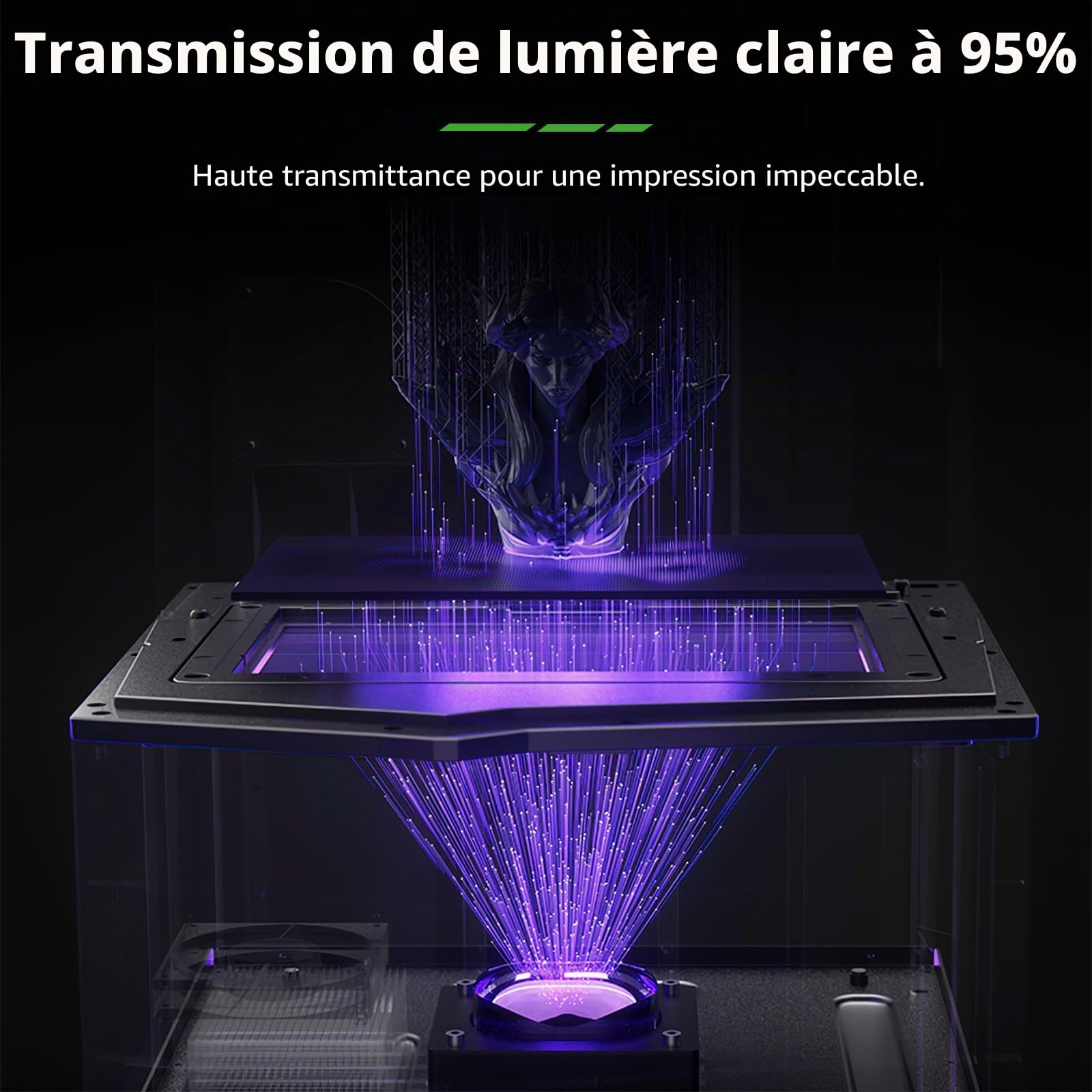 Saturn 4 Ultra FEP Release Liner Film 273x176x0.15mm,5PCS 95% Light Transmittance FEP Compatible with Elegoo Saturn 2/3/4/4 Ultra/4 Ultra 16K LCD MSLA DLP Resin Imprimantes 3D