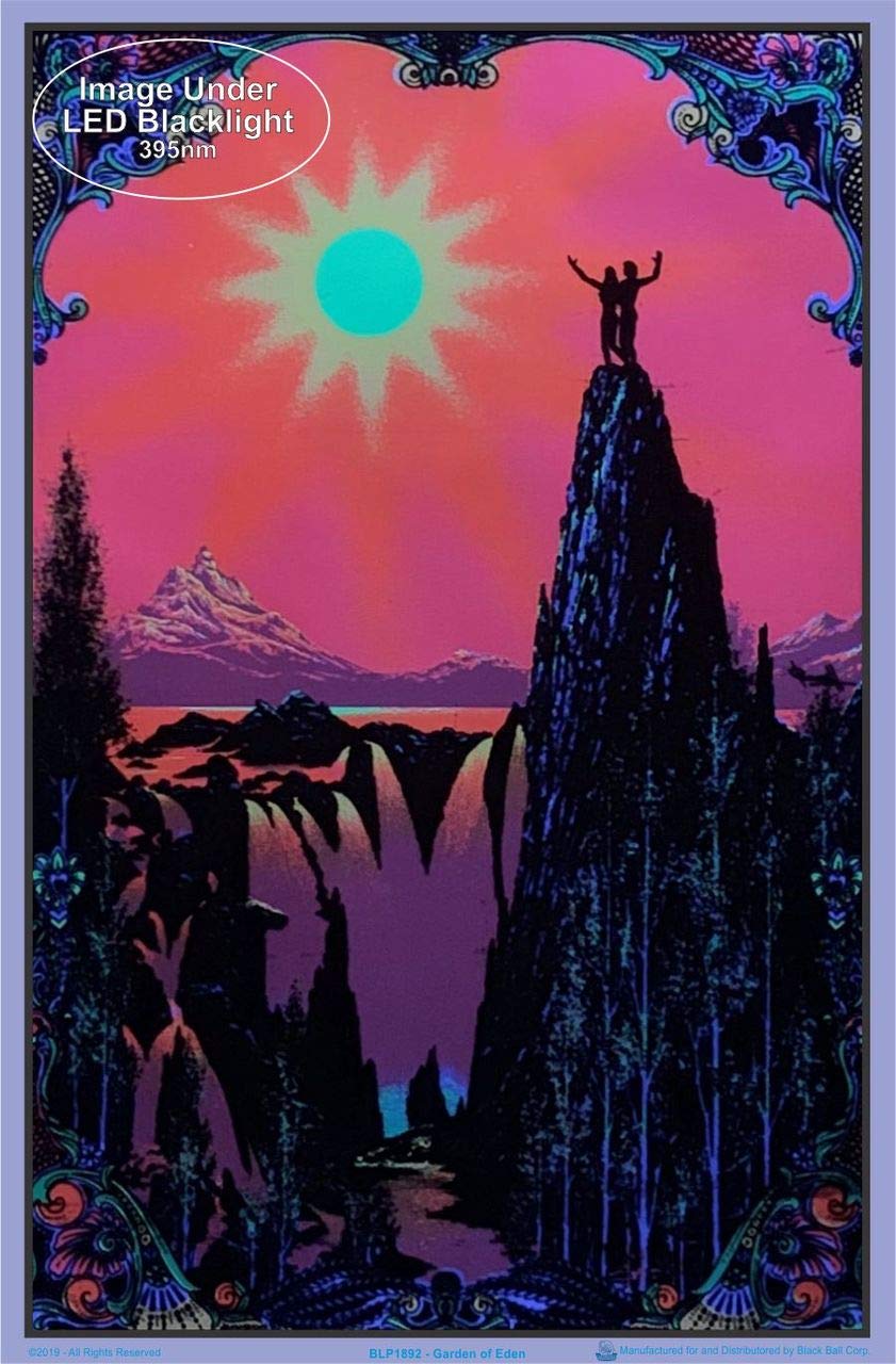 Amazon.com: Scorpio Posters Garden of Eden Laminated Blacklight