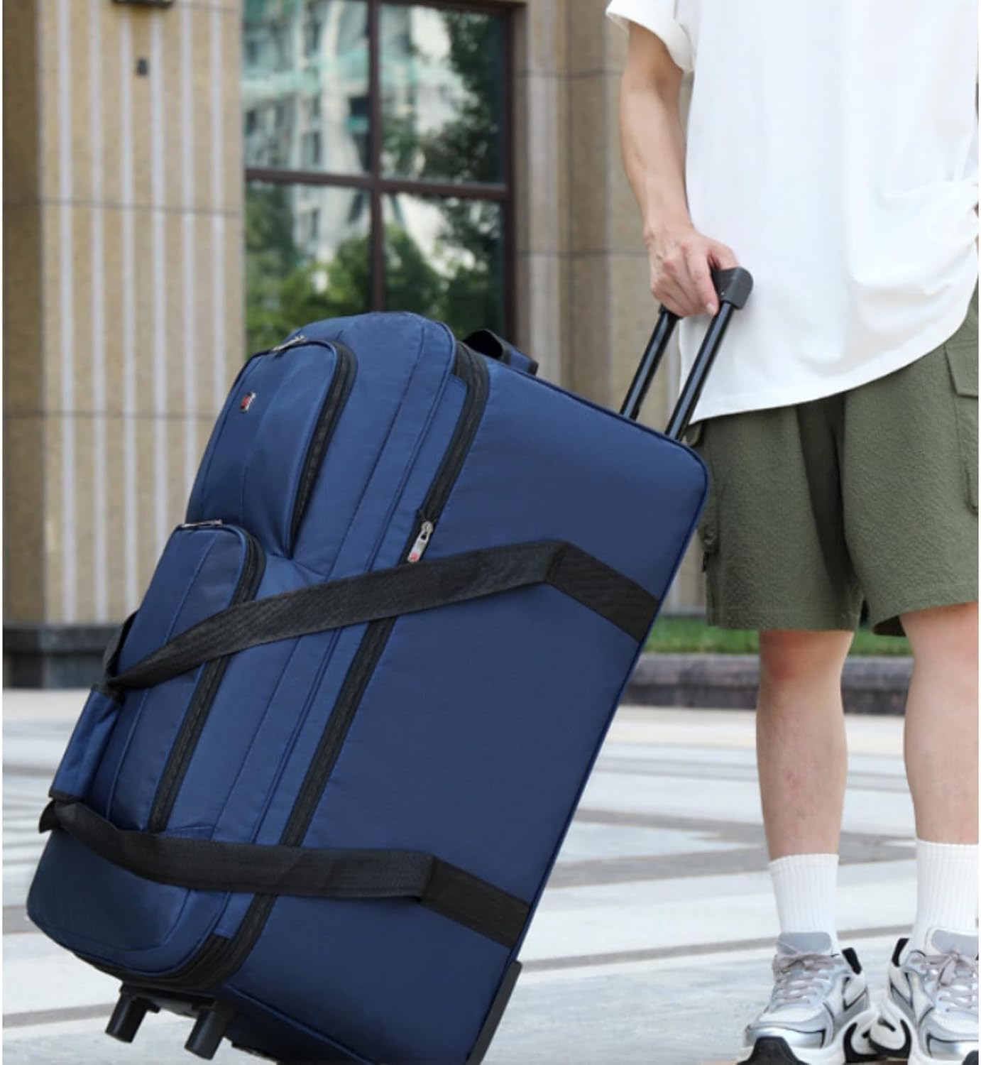 [Blyzo] キャリーバッグ 大容量 120L 3輪キャスターバッグ メンズ レディース 撥水加工 旅行 出張 引っ越し スーツケ