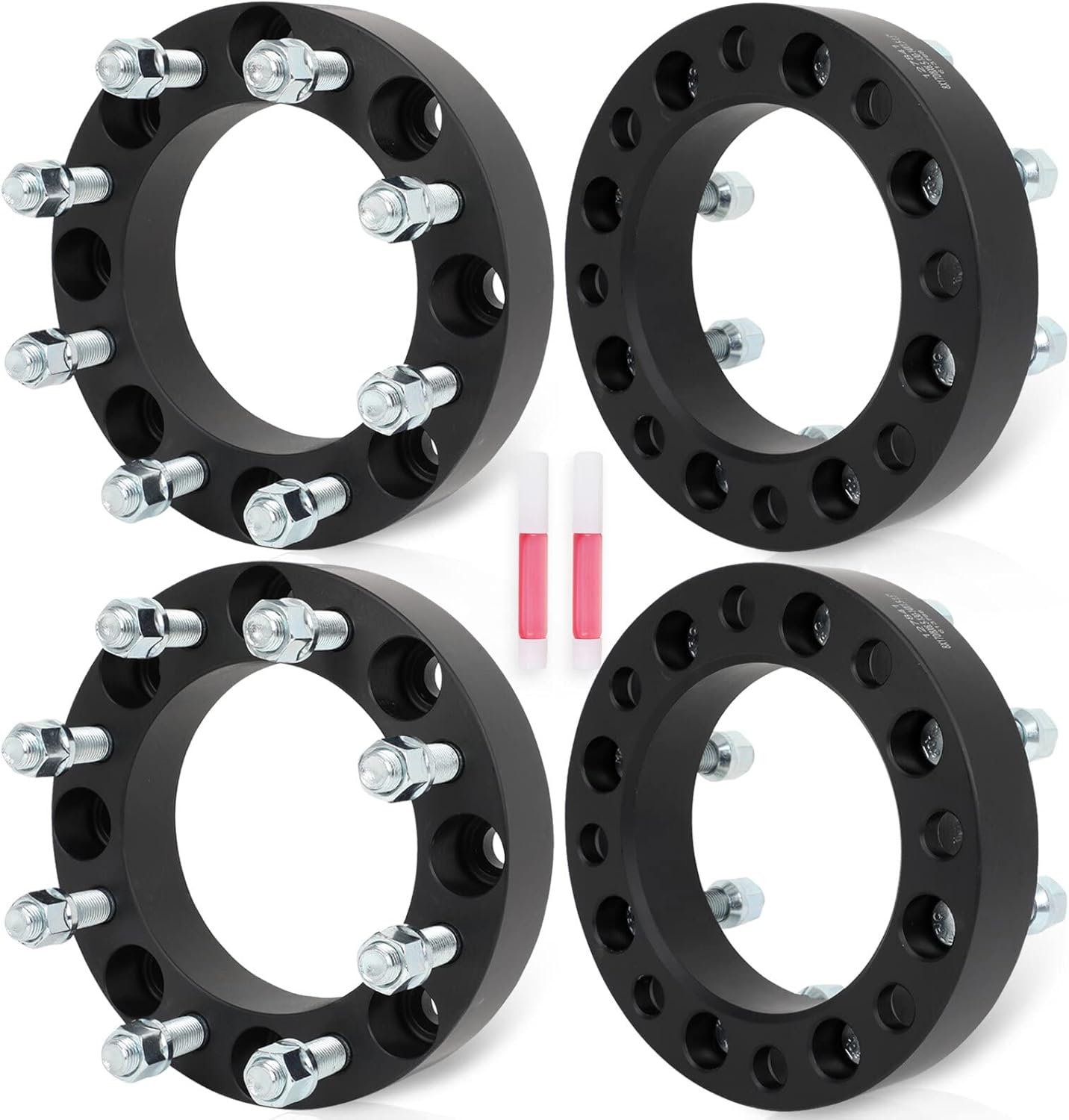 ECCPP 4PCS 8x170 to 8x6.5 Wheel Adapters 1.5"INCH 8 Lug 14x1.5 130mm for ford Excursion 2003-2005| for ford F-250 2003-2009| for ford F-250 Super Duty 2003-2022(Only Works 8x6.5 Wheels)
