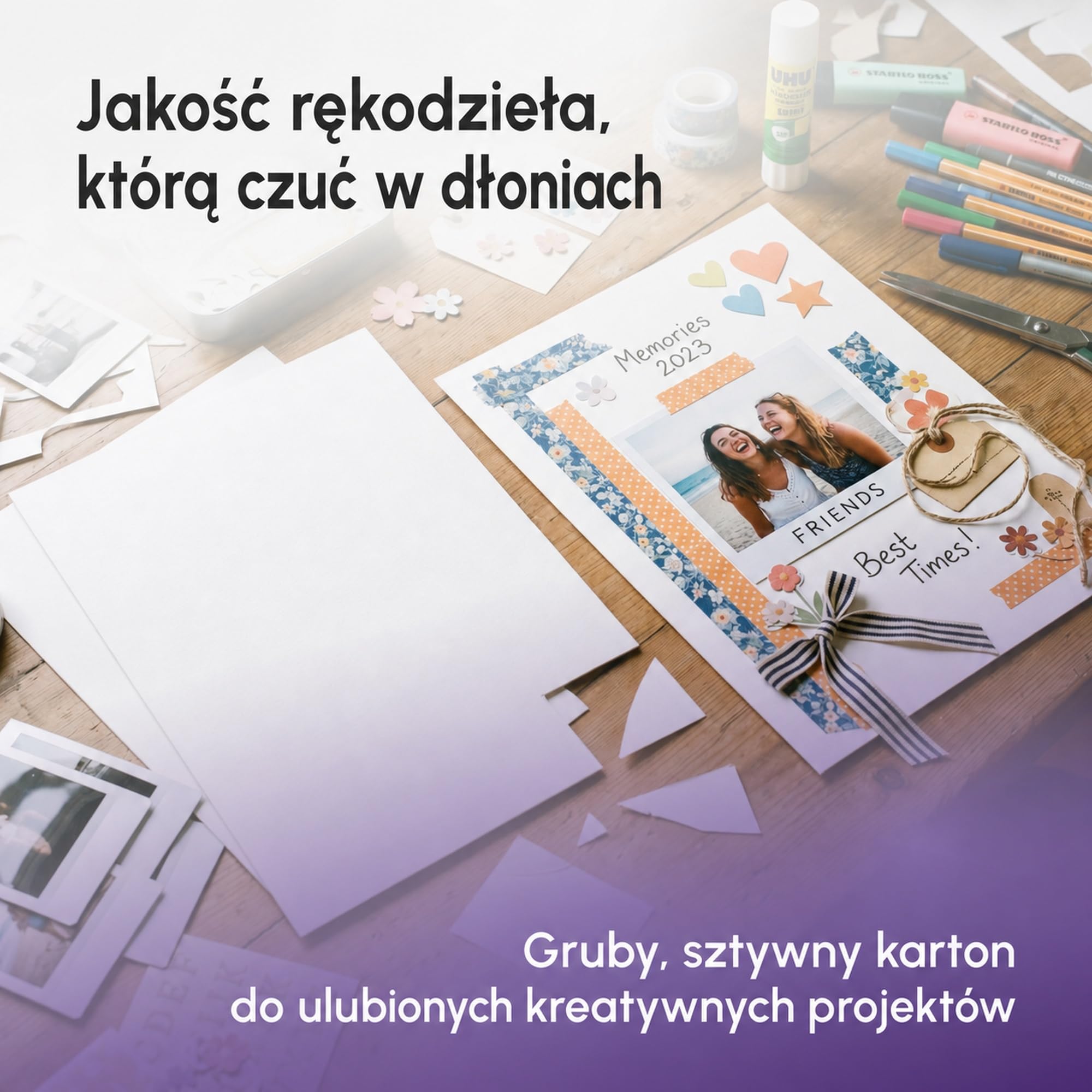 eliant. Karton do Majsterkowania A4 300g 100 Arkuszy Biały Made in Germany